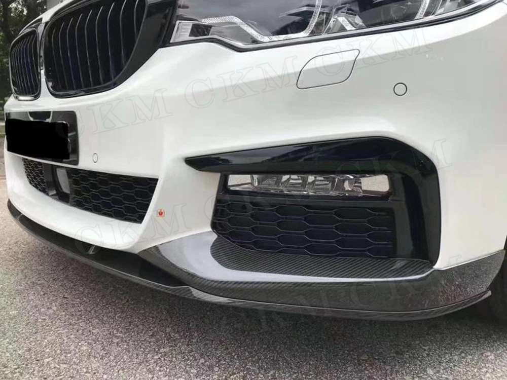Фартуки для передних губ из углеродного волокна BMW 5 серии G30 G31 520i 530i 540i M Sport 2017 2019