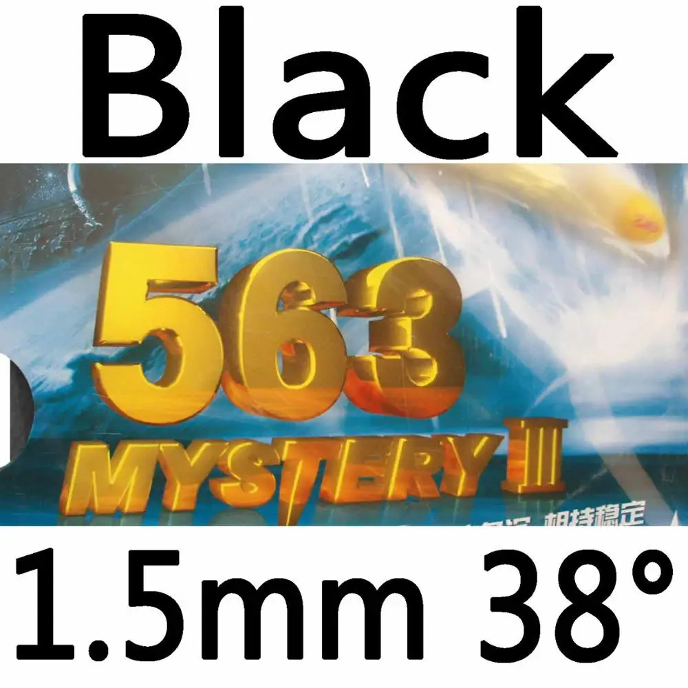 Black 1.5mm H38 729 563 MYSTERY III(MYSTERY-3, MYSTERY 3, MYSTERY3) наполовину длинный Pips-Out Настольный теннис(PingPong) резиновый с губкой - Цвет: Black 1.5mm H38