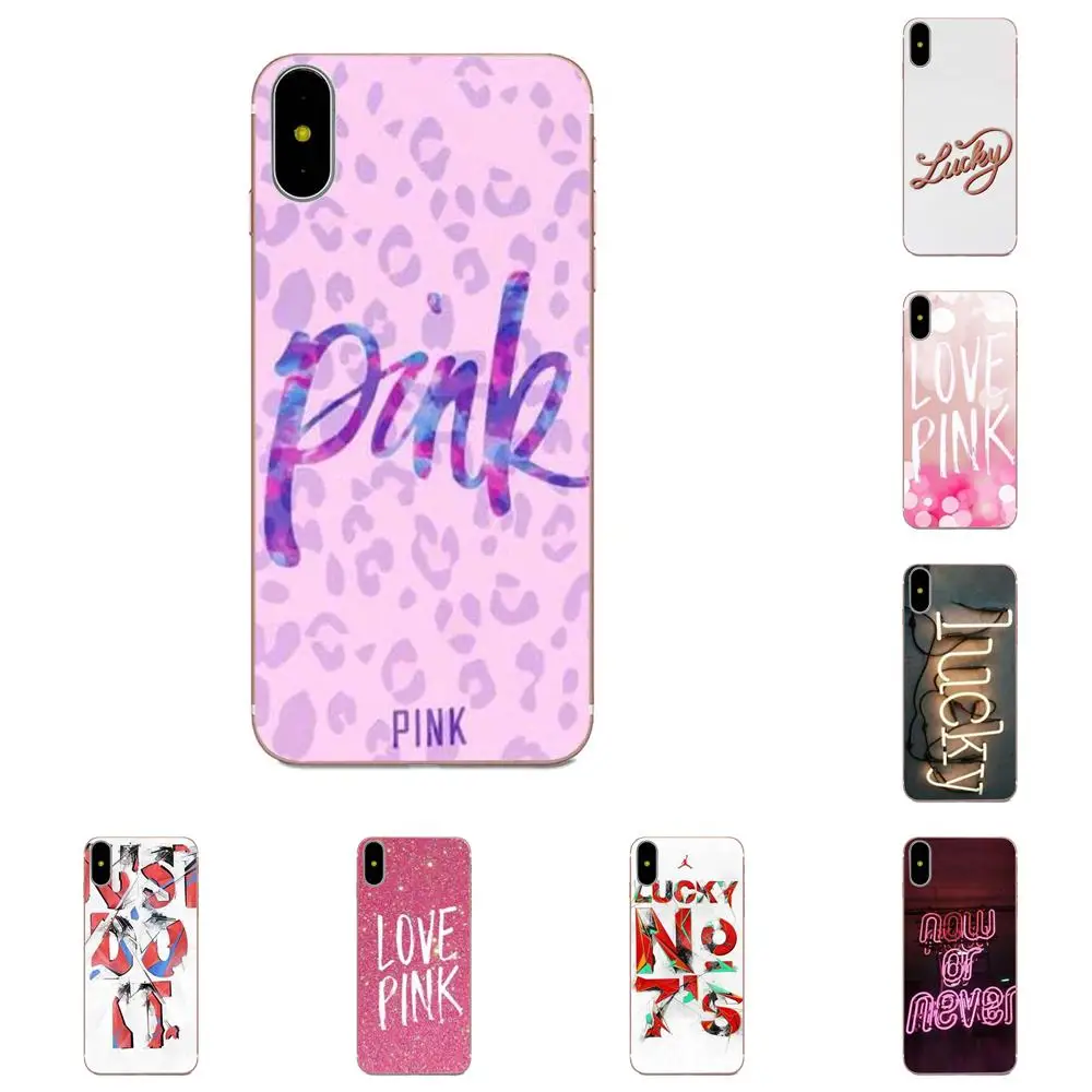 Diy Роскошный чехол для телефона Lucky Love Pink LG G2 G3 G4 G5 G6 G7 K4 K7 K8 K10 K12 K40 Mini Plus Stylus ThinQ 2016 2017