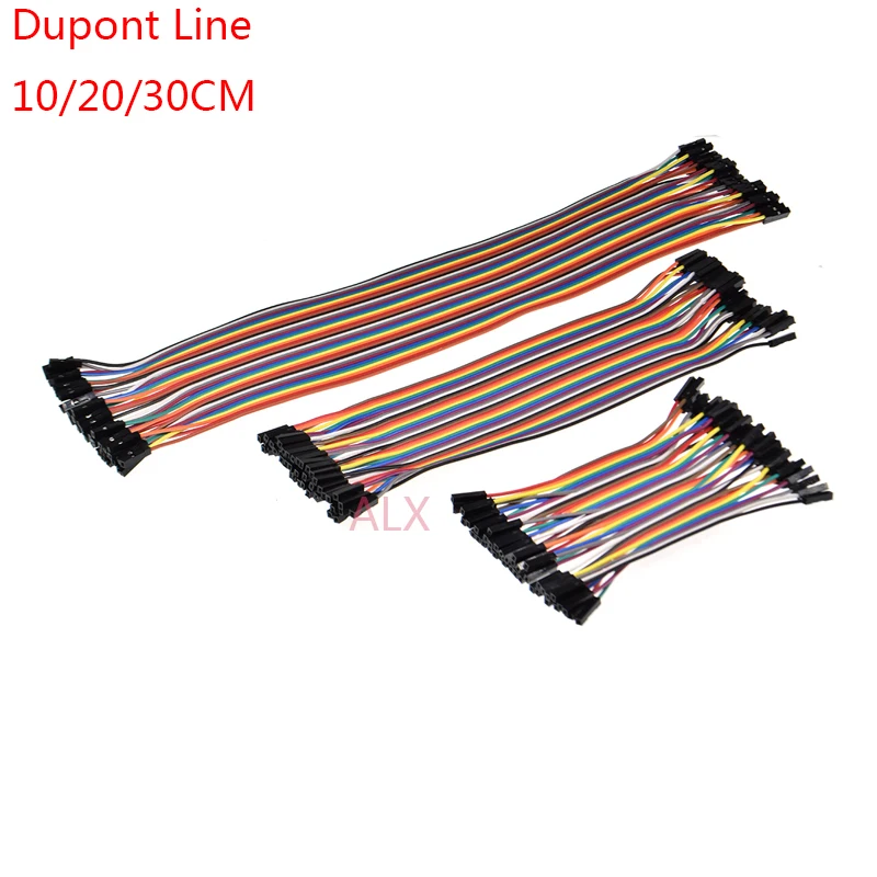 40 контактный Перемычка DUPONT LINE 10 см 20 30 штекер гнездо перемычка кабель Dupont для PCB