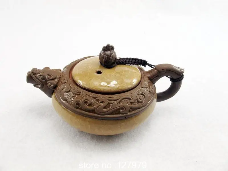 Распродажа глазурированный чайник со ледяной трещиной с Исин из фиолетовой