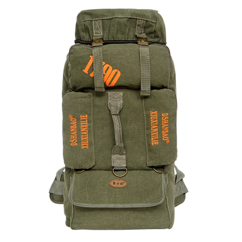 Green 90L вместительный большой женский походный рюкзак, походный мужской рюкзак, посылка, сумка для альпинизма на открытом воздухе - Цвет: Green