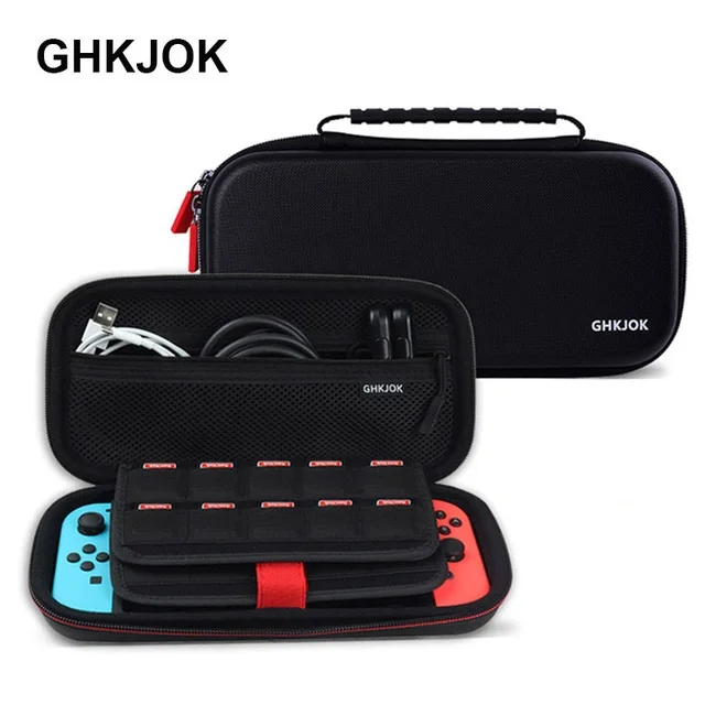 

GUANHE Hard Case bag for Nintendo Switch, Hard Protective Shell and Larger Storage Space for Game Cartridges, Switch Console