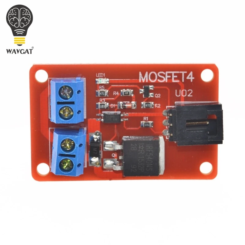 WAVGAT 1 канал Route MOSFET Кнопка IRF540 + модуль переключения для Arduino.|button switch module|mosfet modulemodule