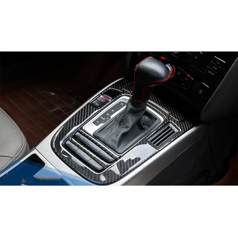 

4pcs 100% Carbon Fiber Center Gear Shift Frame Cover Trim For Audi A5 13-16 2dr