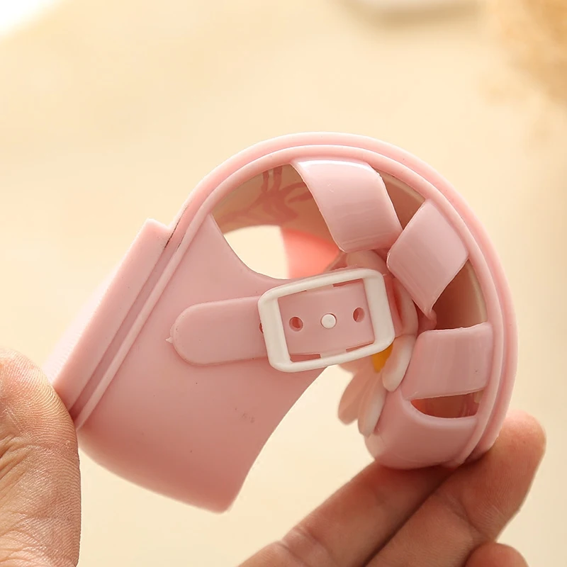 Мини Мелисса Сандалии для девочек детская обувь подошва босоножки с ремешком на