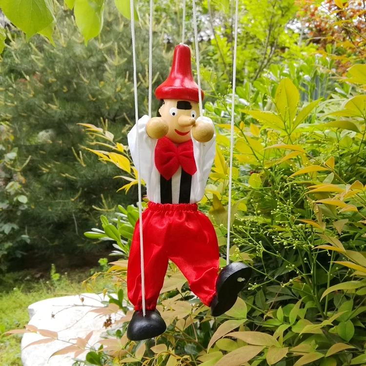 Новая забавная игрушка тянущаяся гирлянда деревянная марионетка игрушечная
