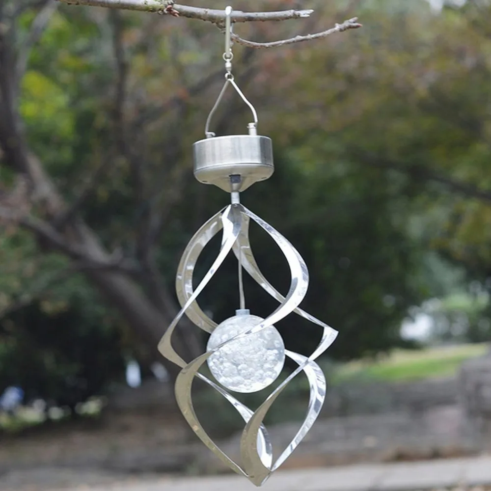 A109 наружная светодиодная Солнечная лампа прочная меняющая цвет ветряная висящая