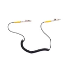 1,8 м удлиненный антистатический провод с Двойным Зажимом, ПВХ электростатический разрядный кабель ESD, многоразовое подключение к заземляемому проводу и наборам