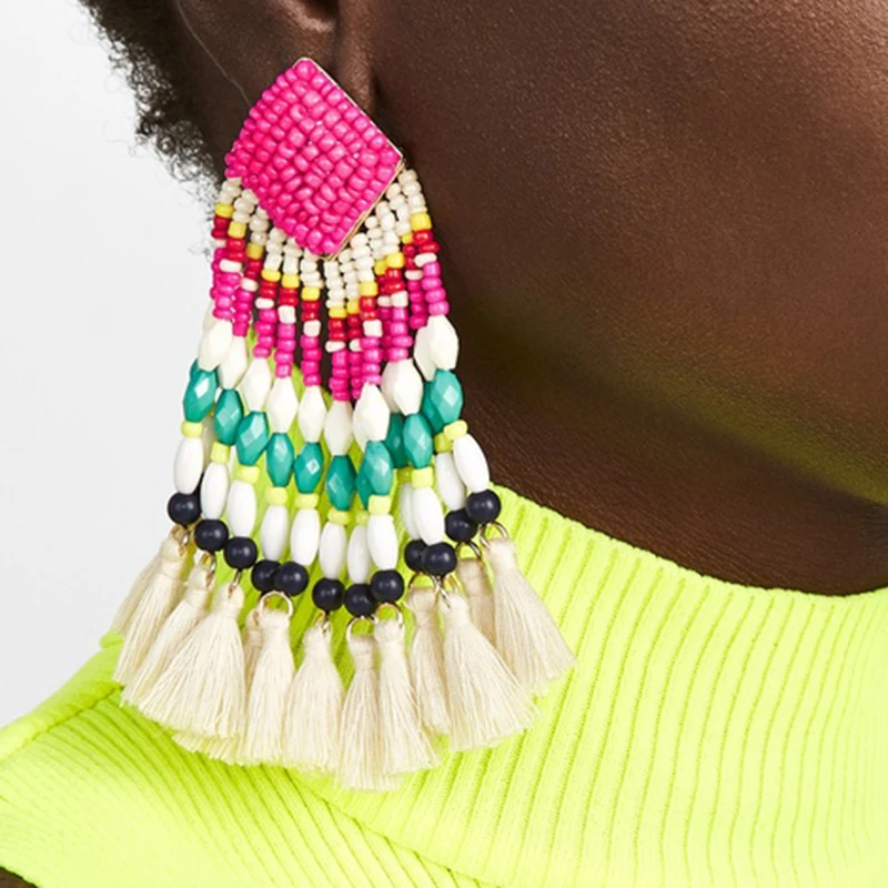 Dvacaman, Boho, новые серьги в виде птиц, длинные висячие серьги для женщин, трендовые уникальные серьги с кисточками из смолы, массивные Свадебные ювелирные изделия