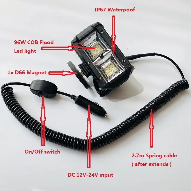 Водить автомобиль грузовик головной светильник 96 Вт белый прожектор