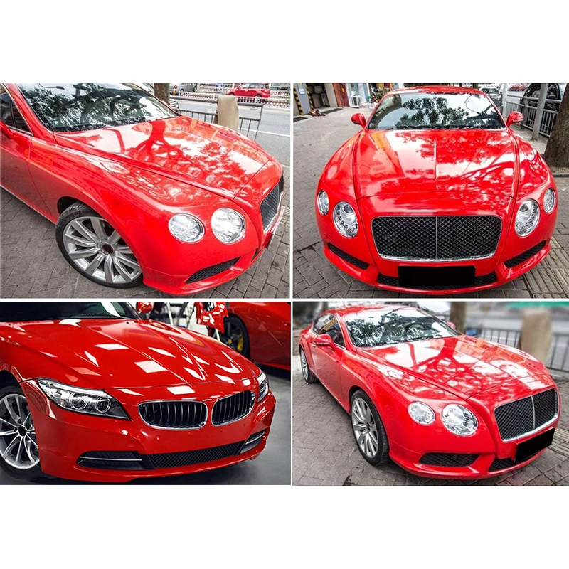 

Decor Gloss Red sticker Decal DIY 30*150CM Film Air Bubble Free Anti-fouling