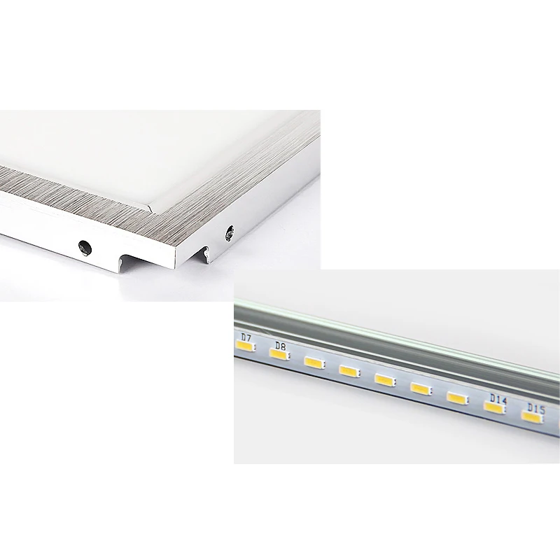 Серебряный ультра тонкий интегрированный потолок плоским светодиодные панели