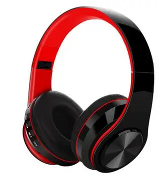 orange Красные беспроводные Bluetooth наушники, Складные стерео наушники, супер бас гарнитура, микрофон, 5 цветов, для спорта, громкая связь, контроль шума - Цвет: orange
