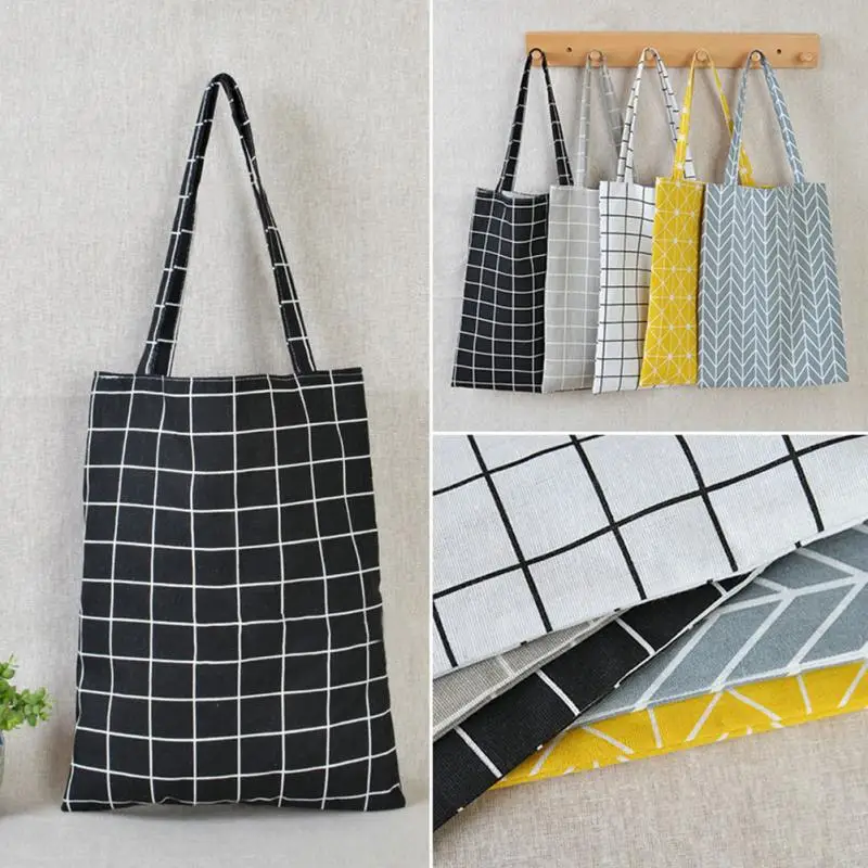 1 шт. многоразовые хозяйственные сумки из хлопка Экологически чистая