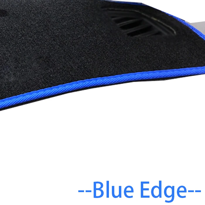Blue edge Для Ford ecosport коврик для приборной панели защитный коврик тенты Подушка наклейка для интерьера Аксессуары для стайлинга автомобиля - Название цвета: Blue edge