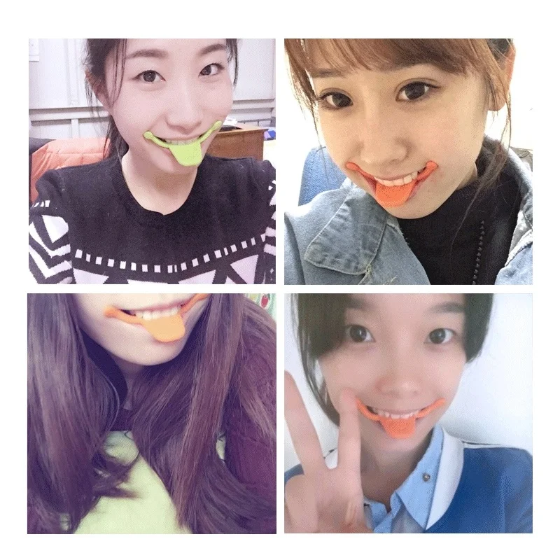 Очаровательное корейское смайлик ортодокс улыбка тренажер поднимая рот угол