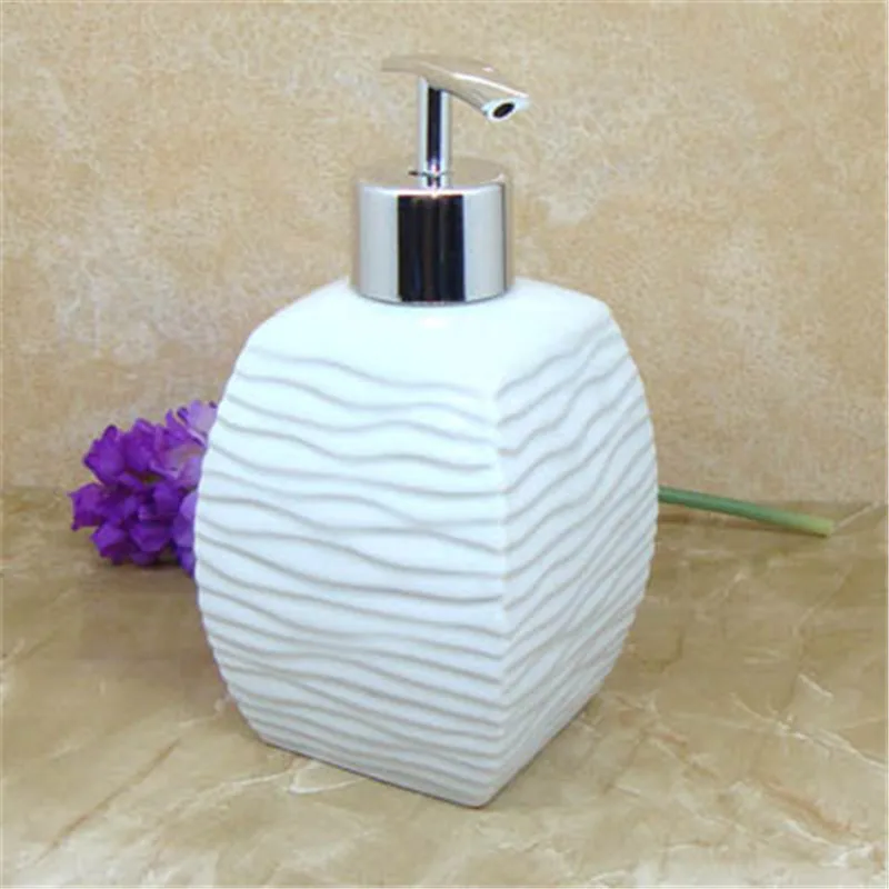 NEWYEARYEAR 350ML Ceramic hand washing liquid Bottling Hotel soap dispenser Emulsion creative Bathroom accessories Set Gift | Дом и сад