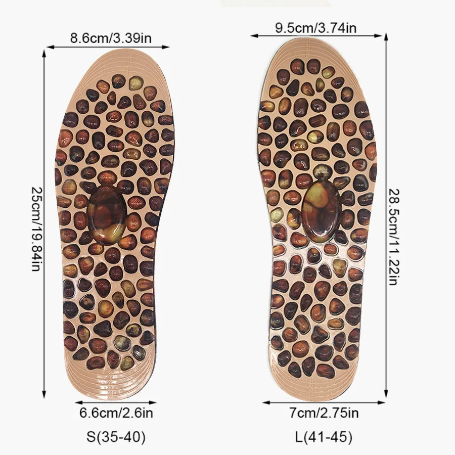 Стелька для ног массажная резиновая булыжная терапия Акупрессура точечный