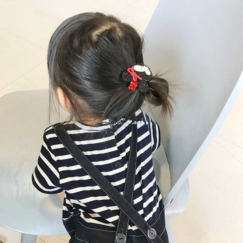 Cute Minnie Mouse Cartoon Handmade Hairpin For Bbay Girls Accessories 2018 Ear Bowknot Wings Stars Hair Clips Headwear | Детская одежда