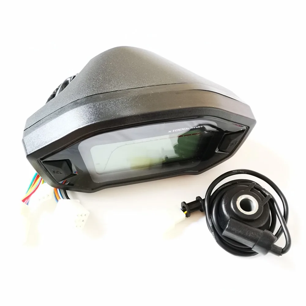 YIXINYOU 7 цветов Регулируемый мотоциклетный ЖК цифровой спидометр одометр