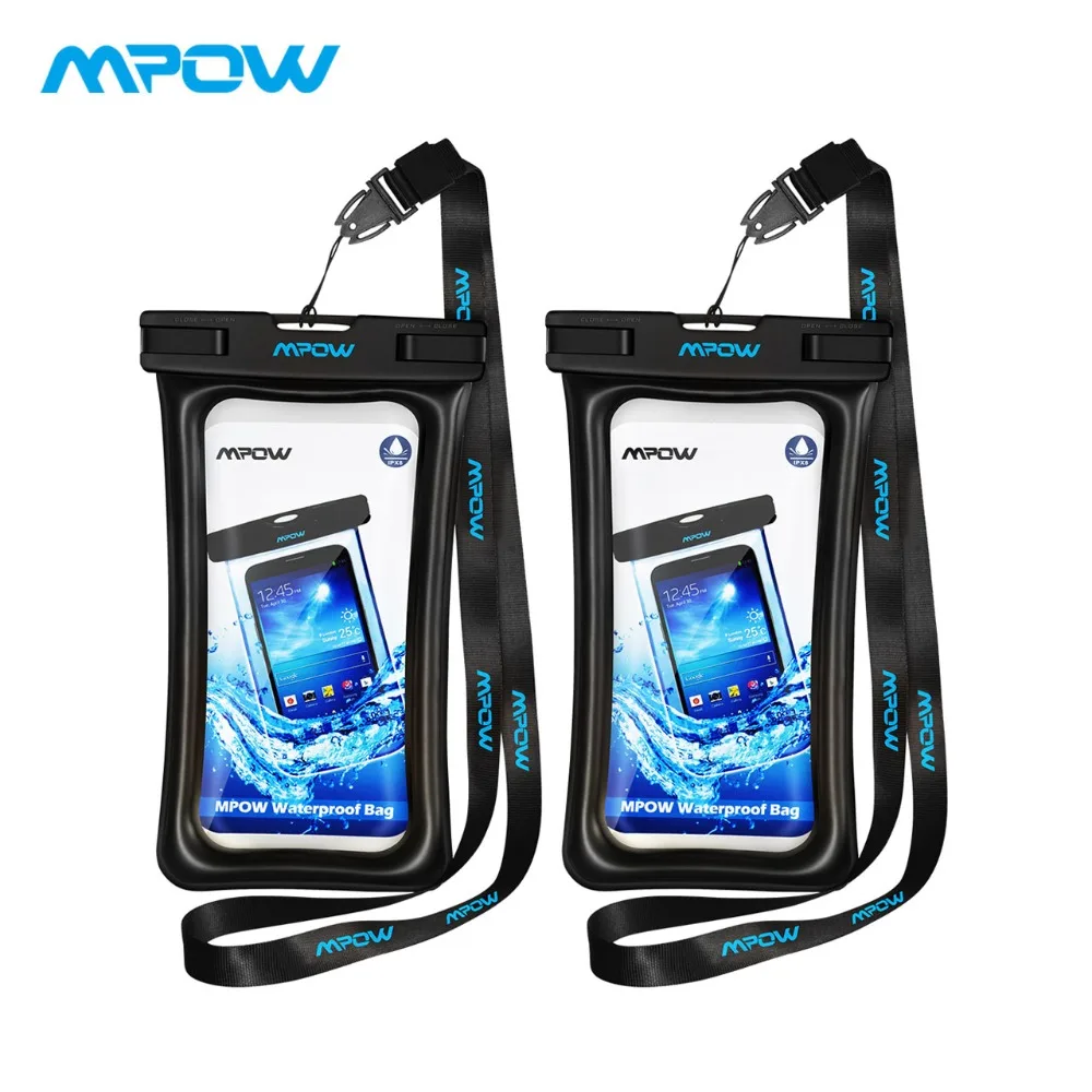 Mpow Оригинальный Универсальный IPX8 водонепроницаемый чехол для телефона Floatable Clear