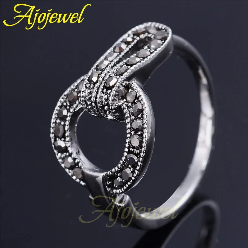 Женское кольцо Стразы Ajojewel простое модное Оригинальное стильное ювелирное