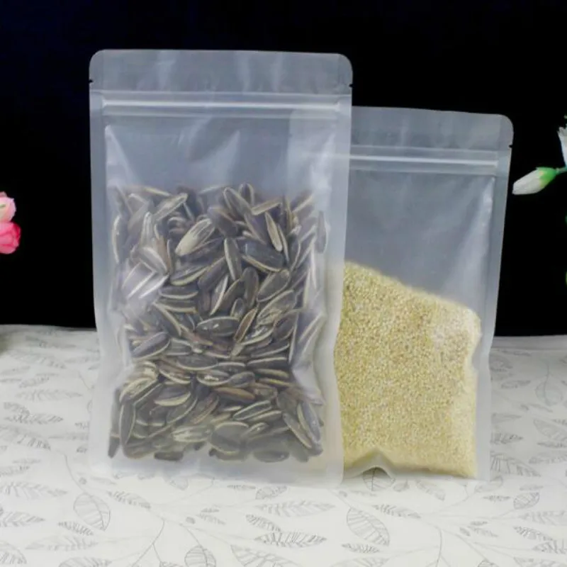 100 шт./лот мешок для еды на молнии закусок сумка пластиковый водонепроницаемый