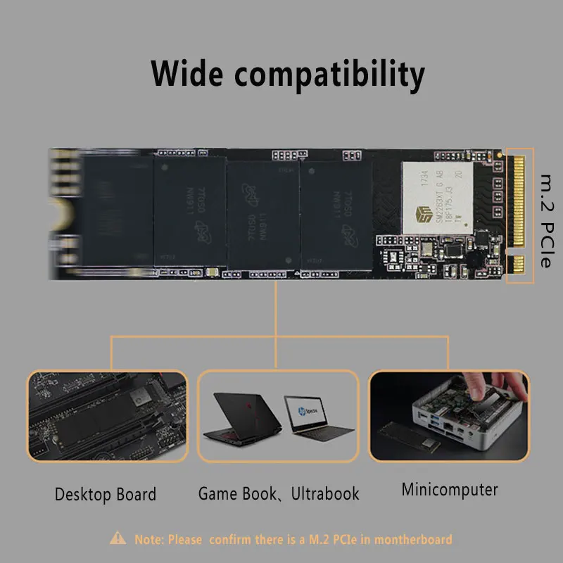 SSD накопитель Kingspec жесткий диск 128 ГБ 256 512 PCIe ssd M.2 NVMe Pcie внутренний для MSI