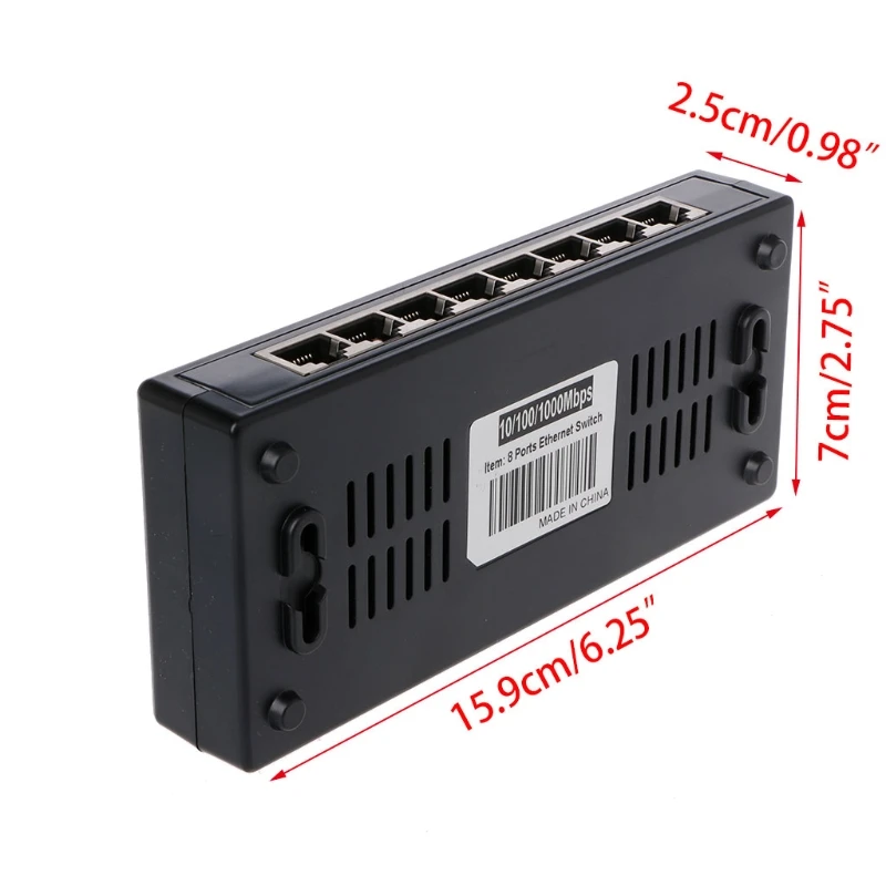 8-Порты и разъёмы Ethernet сетевой коммутатор gigabit хаб настольное мини Быстрая зарядка сетевой коммутатор адаптер-L057 Новинка; Лидер продаж