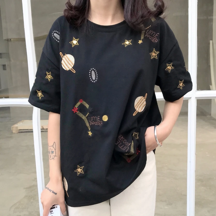 Весенние топы Женская одежда 2019 летняя harajuku корейская мода винтажная Милая