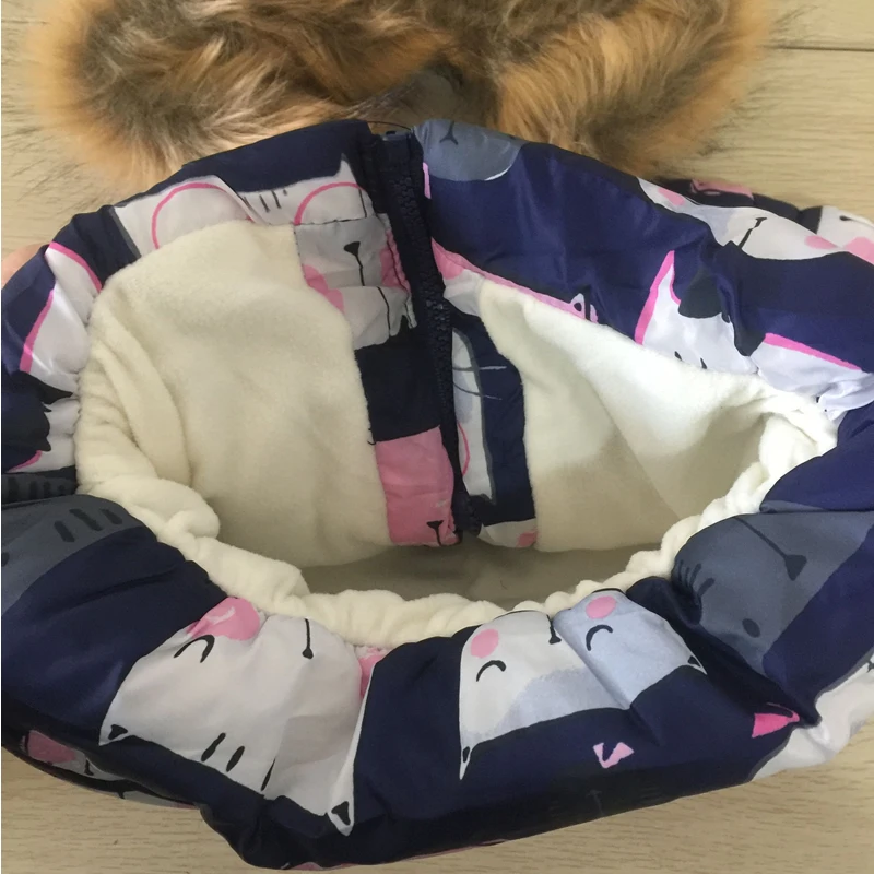 1 6 лет детское Утепленное зимнее пальто для новорожденных милое теплое с принтом