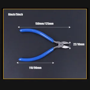1 шт. мини-кусачки 5 или 6 дюймов, плоскогубцы для резки, электронные диагональные плоскогубцы, кусачки, режущий ручной инструмент