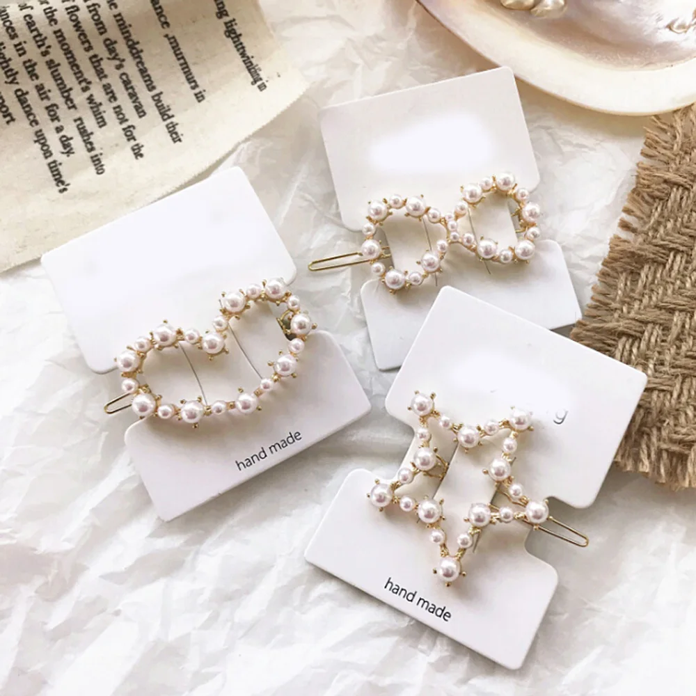1 шт. элегантная темпераментная заколка для волос с жемчугом корейский Шикарный