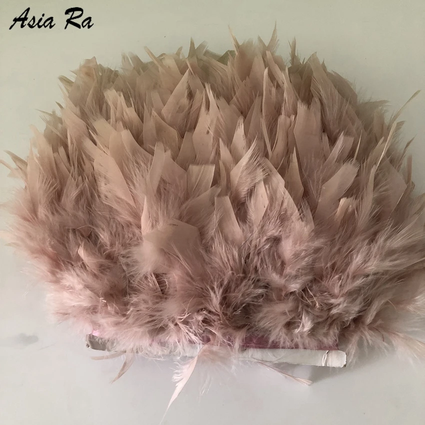5 метров кожаная розовая пушистая лента с перьями чанделле Марабу Бахрома 10 15 см 4