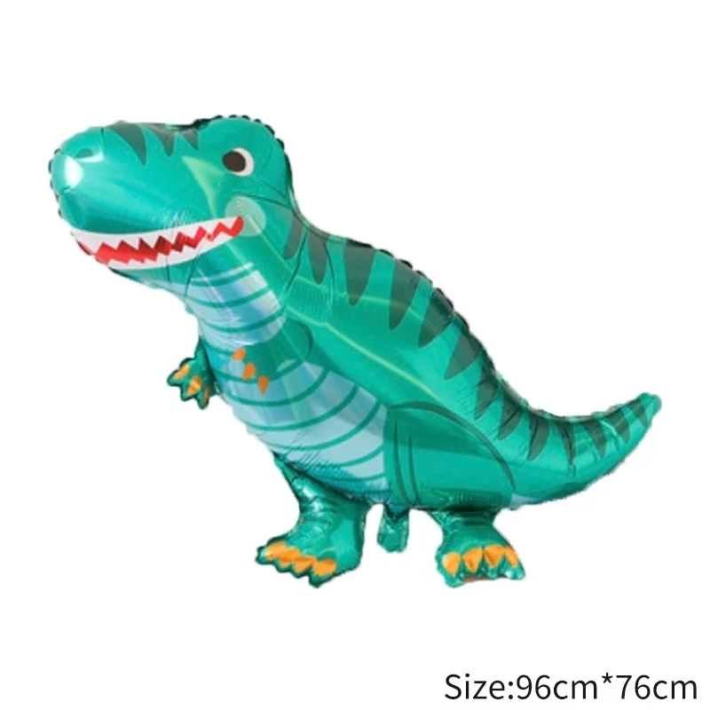 Jade dinosaur 1 шт. гигантский динозавр фольгированный Шар Детские воздушные шарики в виде животных Динозавр день рождения для детей мир Юрского периода украшения шар - Цвет: Jade dinosaur