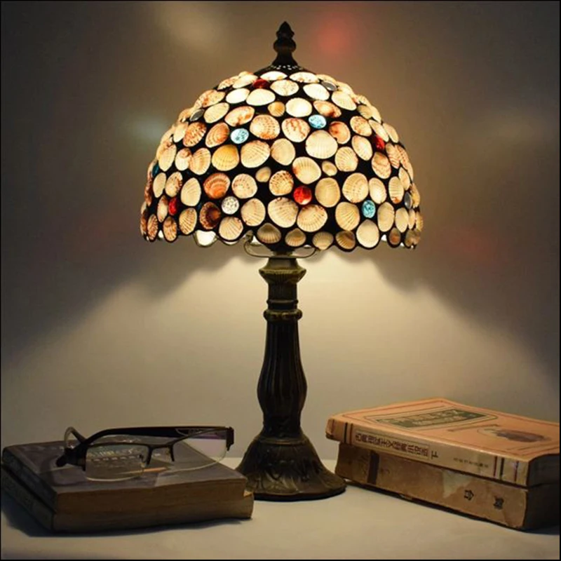 Настольная лампа Тиффани 20 см оболочка декоративная ручной работы настольные