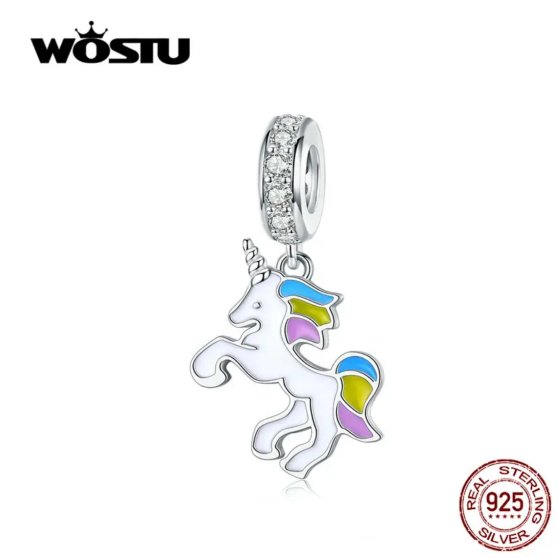 Подвеска в виде единорога из серебра 925 пробы для браслета | Украшения и