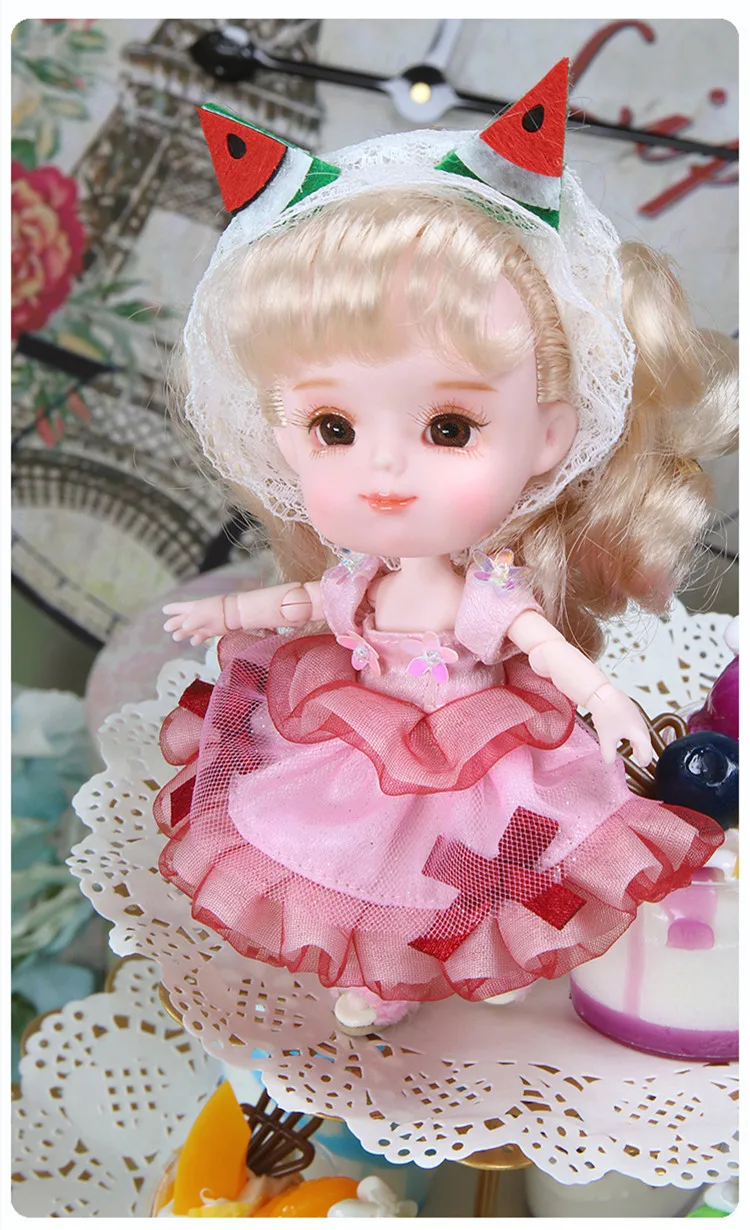 1/12 BJD кукла 26 шарнирное тело 14 см мини кукла серия DODO кукла с костюмом и обувью макияж и коробка в подарок OB11