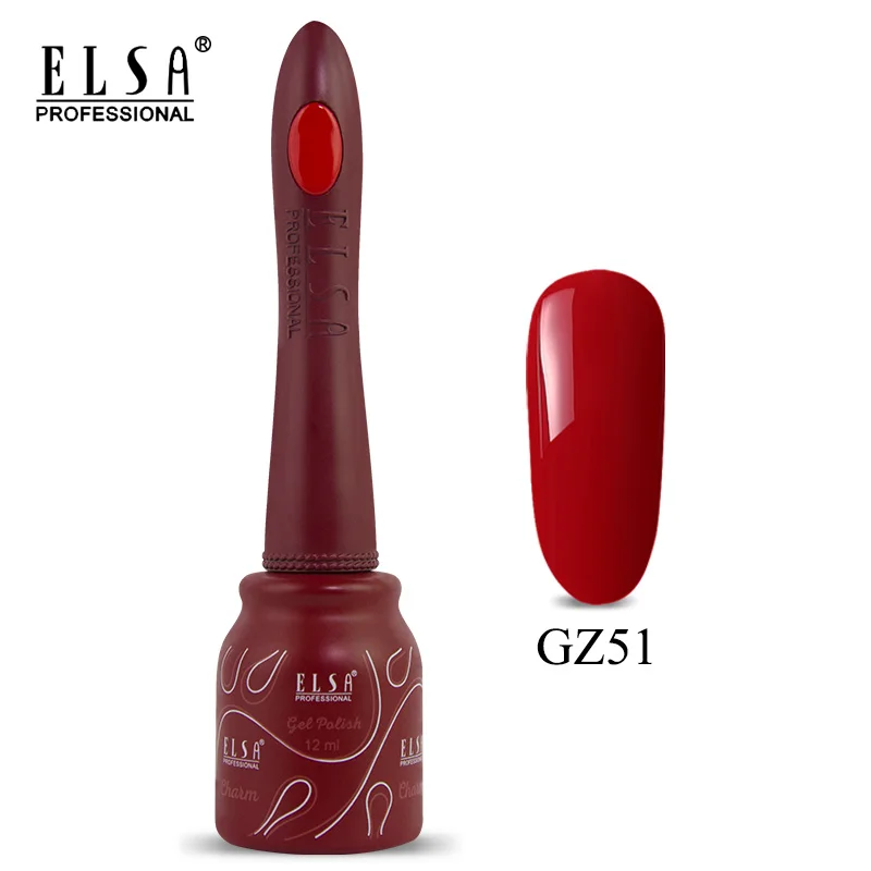 GZ51 Elsa 12 мл DIY Гель-лак для ногтей Французский стиль УФ набор гель-лаков для ногтей отмачиваемый 80 цветов серия лак для ногтей телесный цвет гель - Цвет: GZ51