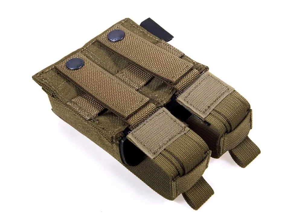 FLYYE MOLLE двойной 9 мм Пистолет подсумок Ver. hp двойная кассета выстроились CORDURA PH-P008