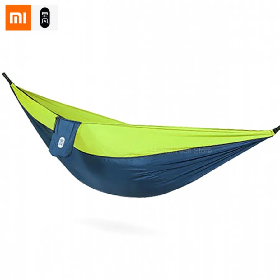 XIAOMI Mijia zaofeng гамак качели кровать 1-2 человека парашют гамаки Максимальная нагрузка 300 кг для наружной кемпинга качели Парашютная ткань - Цвет: Green