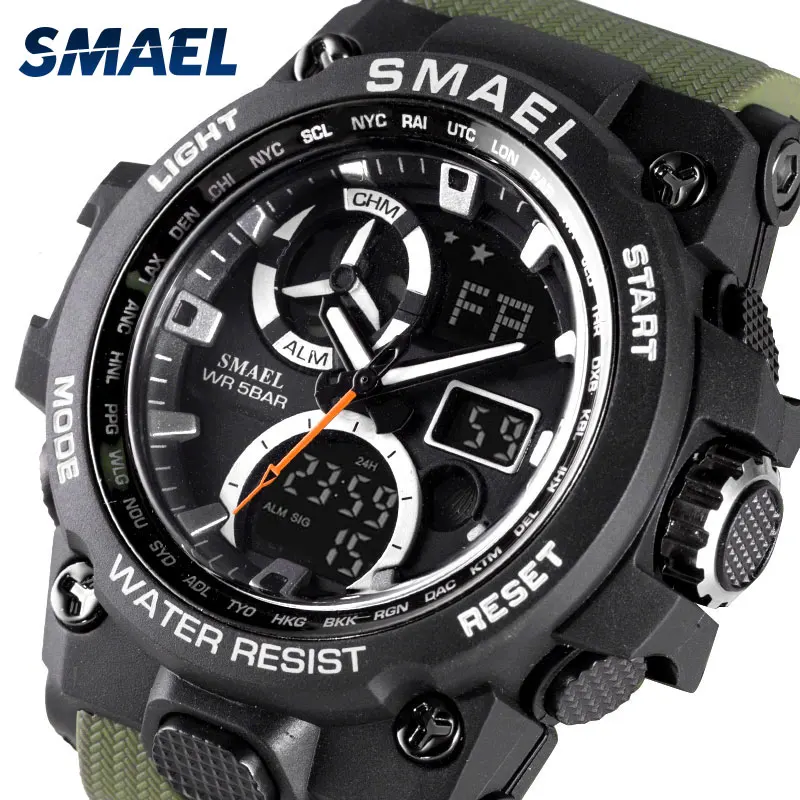 SMAEL спортивные часы водостойкие мужские цифровые S шок сопротивление relogio masculino