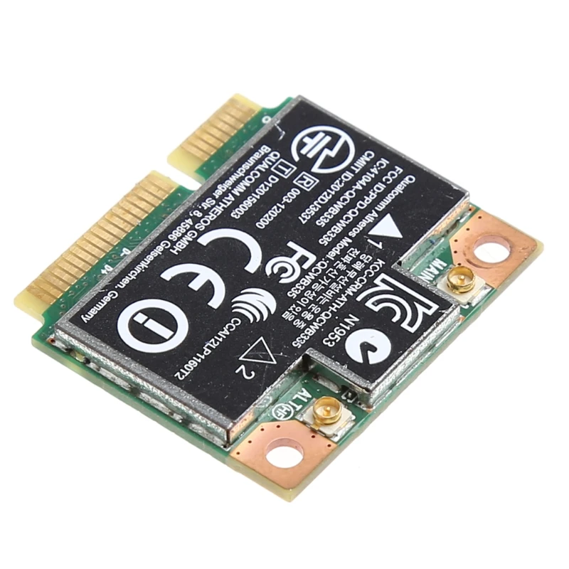 

802.11b/g/n WiFi Bluetooth 4.0 Wireless Half Mini PCI-E Card For HP Atheros QCWB335 AR9565 SPS 690019-001 733476-001