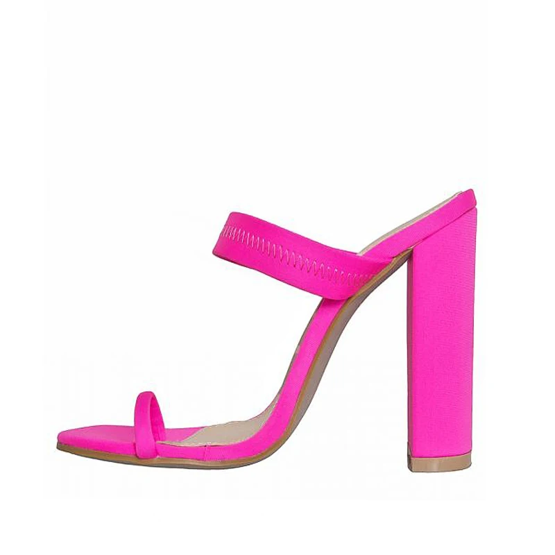 Women New Summer Sandals Slippers Thin High Heels Sandals Flip Flop Buckle Women Shoes Hollow Slippers Sexy Slides