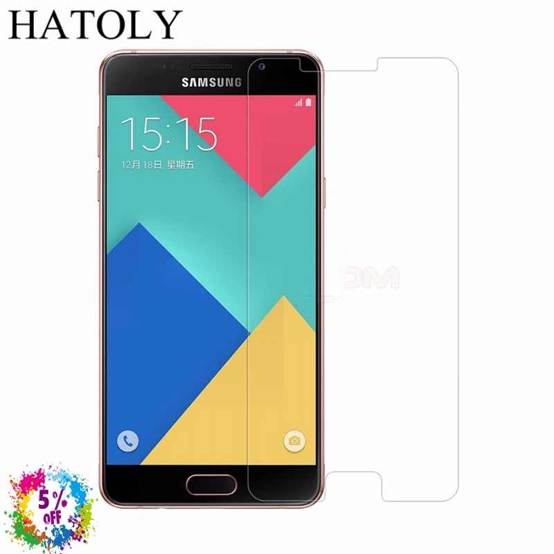 Для стекла Samsung Galaxy A5 2016 закаленное стекло для Защита экрана HD стеклянная пленка ^