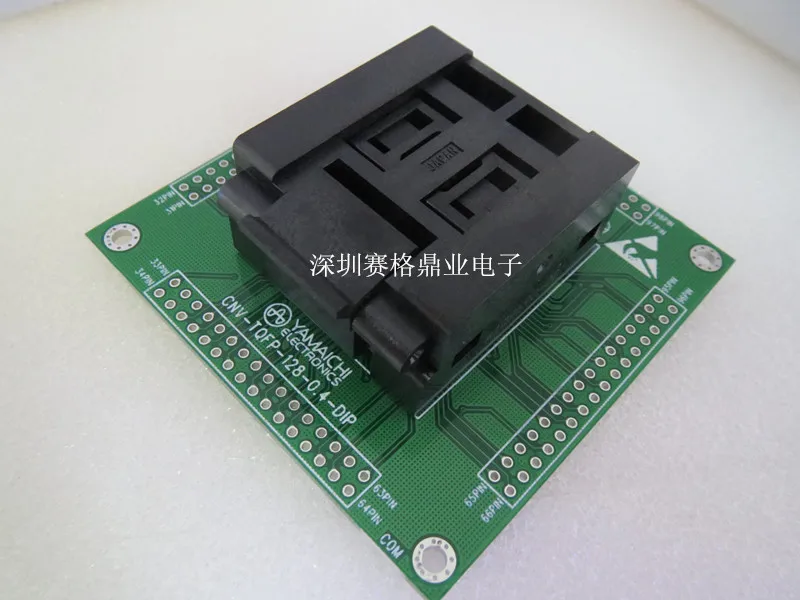 Оригинальное тестовое сиденье YAMAICHI IC QFP128/DIP программатор LQFP128 гнездо адаптера |