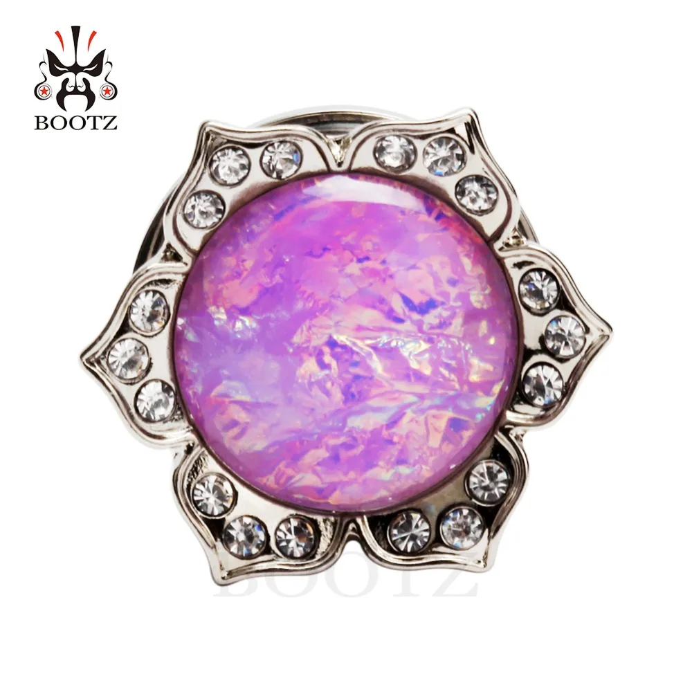 2 шт. пара розовых ушных пробок туннель для пирсинга ювелирное изделие из