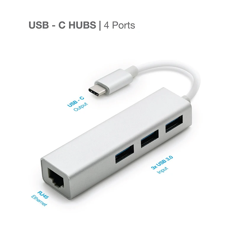 Baolyda USB C концентратор к Gigabit Ethernet 3 0 адаптер для Thunderbolt MacBook/MacBook Pro Dell XPS 13 спектр и