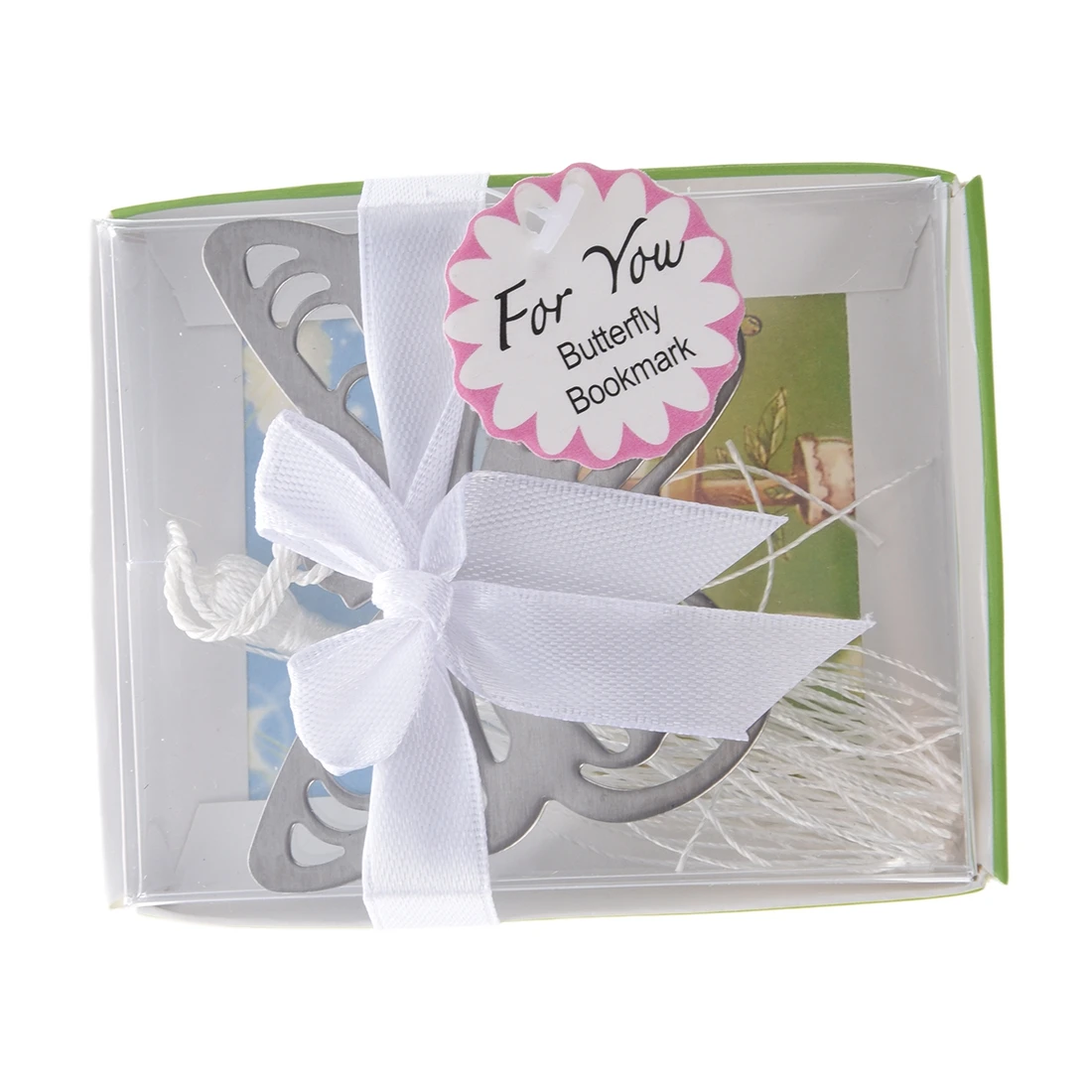 

Silver BUTTERFLY BOOKMARK Christmas XMAS Stocking Filler FAVOUR GIFT Boxed